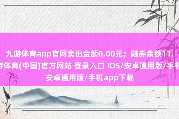 九游体育app官网卖出金额0.00元；融券余额11.40万-九游体育(中国)官方网站 登录入口 IOS/安卓通用版/手机app下载