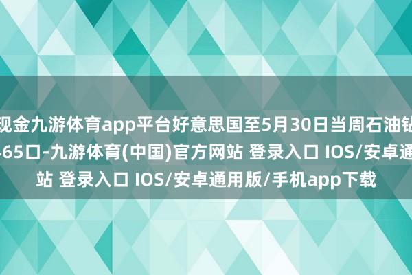 现金九游体育app平台好意思国至5月30日当周石油钻井总额461口 前值465口-九游体育(中国)官方网站 登录入口 IOS/安卓通用版/手机app下载