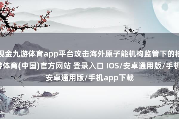 现金九游体育app平台攻击海外原子能机构监管下的核方法-九游体育(中国)官方网站 登录入口 IOS/安卓通用版/手机app下载