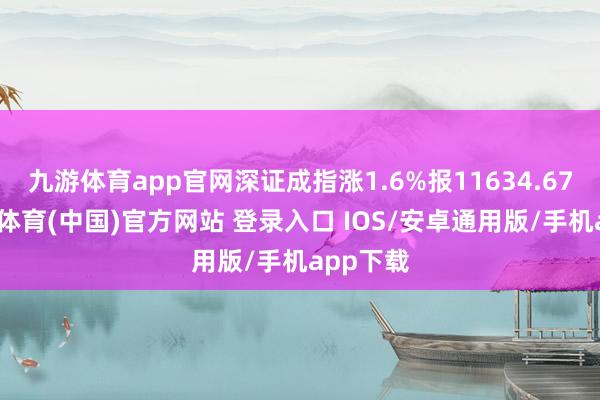 九游体育app官网深证成指涨1.6%报11634.67点-九游体育(中国)官方网站 登录入口 IOS/安卓通用版/手机app下载