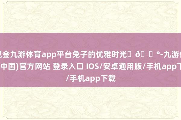现金九游体育app平台兔子的优雅时光☕🐰-九游体育(中国)官方网站 登录入口 IOS/安卓通用版/手机app下载