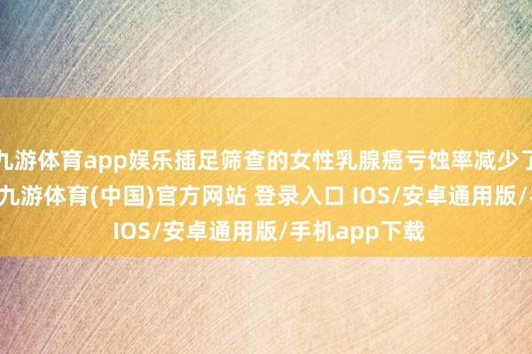九游体育app娱乐插足筛查的女性乳腺癌亏蚀率减少了20%至30%-九游体育(中国)官方网站 登录入口 IOS/安卓通用版/手机app下载