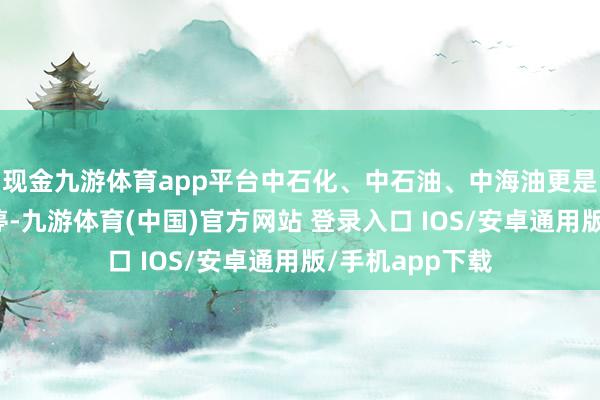 现金九游体育app平台中石化、中石油、中海油更是初次吞并天涨停-九游体育(中国)官方网站 登录入口 IOS/安卓通用版/手机app下载